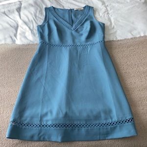 Blue V Neck Loft Dress